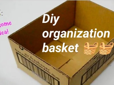Inexpensive Handmade Cardboard Box Idea