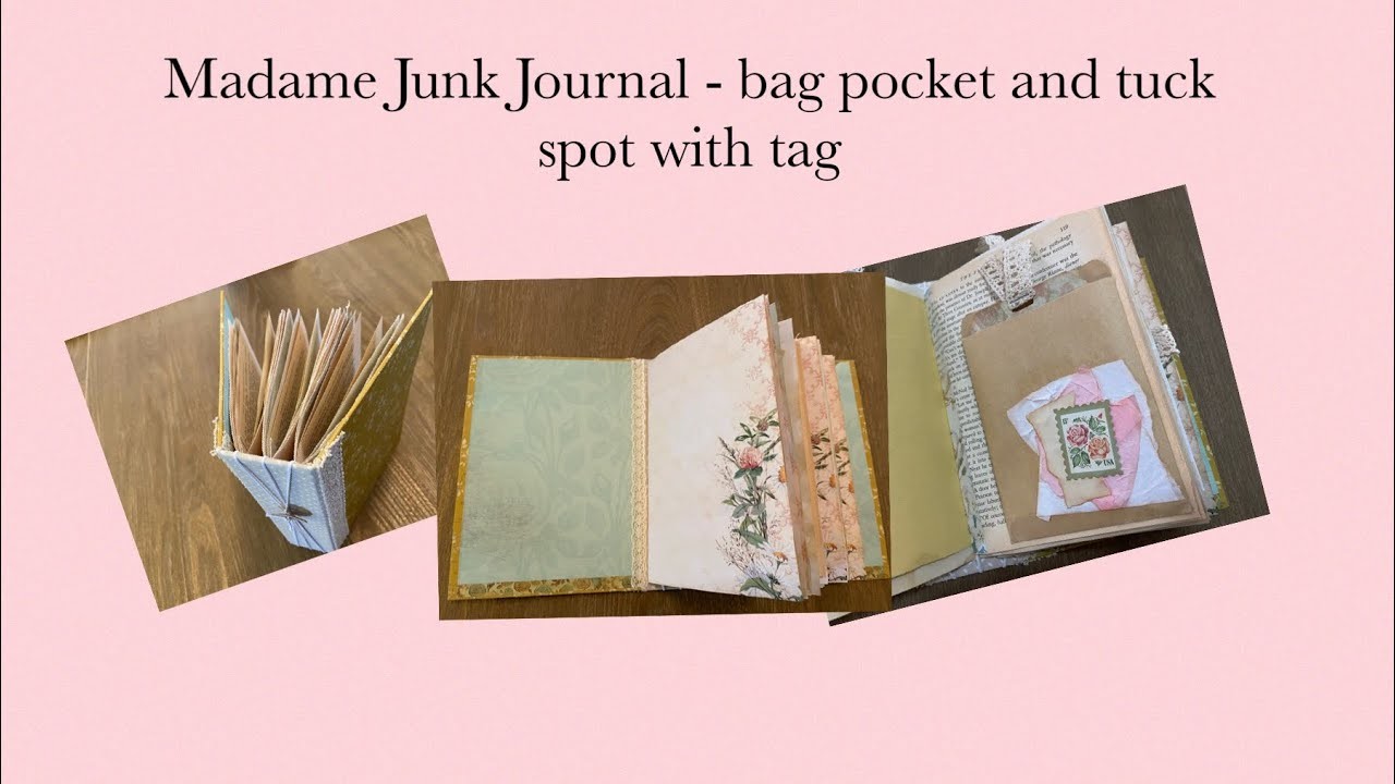 Madame Junk Journal | bag pocket and tuck spot with tag