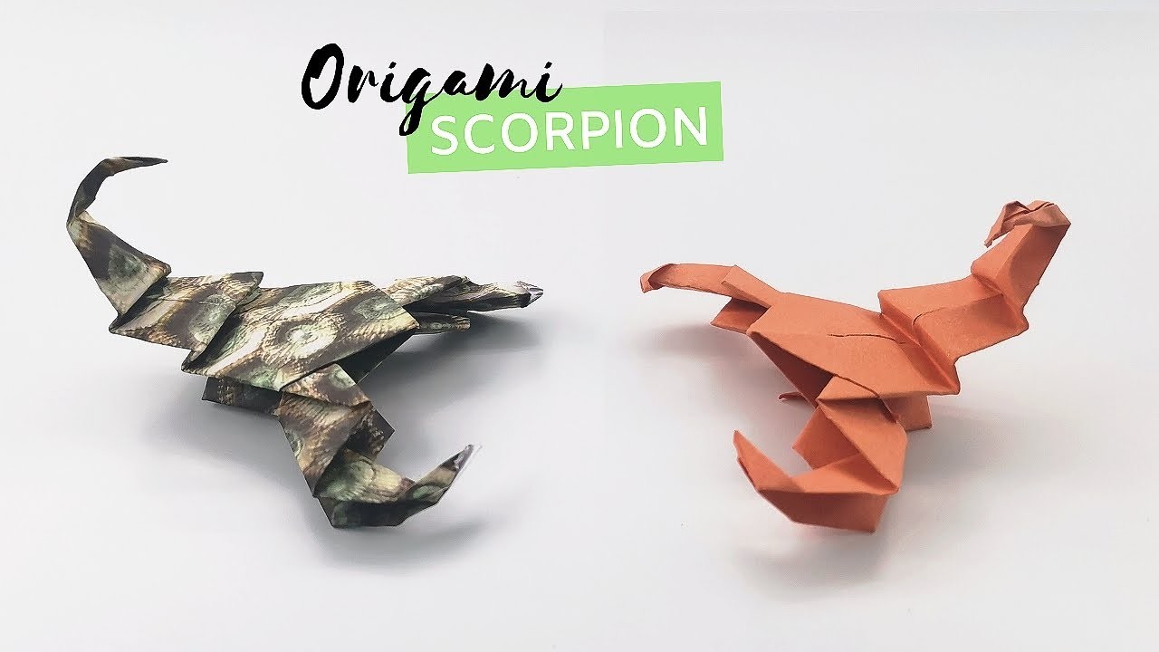 Origami Akrep Yapımı Kağıttan Akrep Nasıl Yapılır - KOLAY ve ADIM ADIM