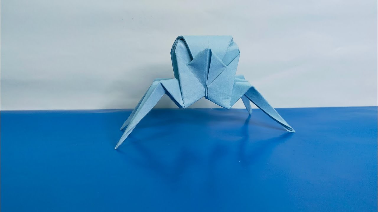 ORIGAMI CRAB EASY. How to make origami crab step by step