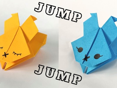 Origami JUMPING RABBIT ( symbol of 2023 ) | How to make a paper rabbit