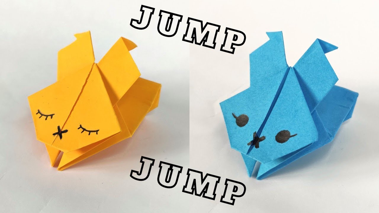 Origami JUMPING RABBIT ( symbol of 2023 ) | How to make a paper rabbit