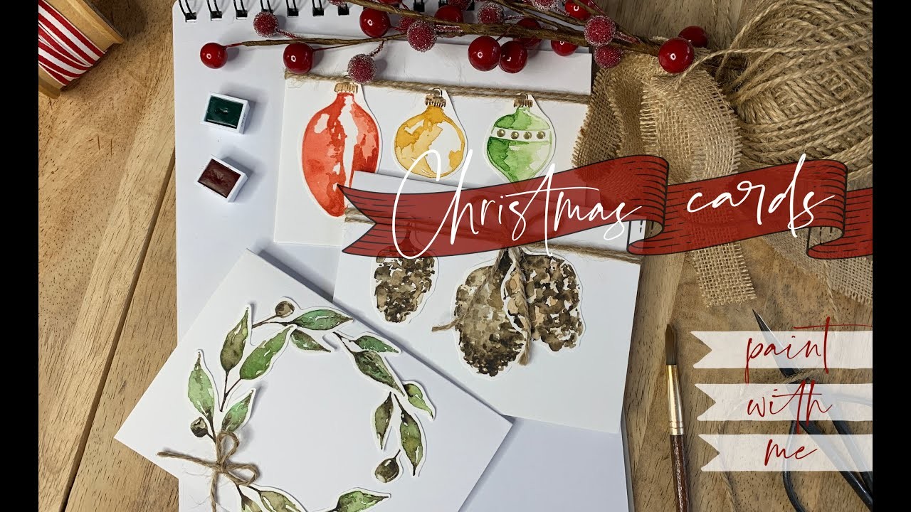 PAINT WITH ME | Christmas Cards - Watercolour