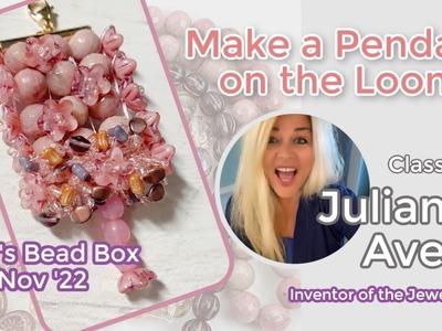 Rose Trellis Loom Pendant - Julianna Avelar of Jewel Loom - Sam's Bead Box November 2022