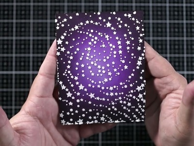 Star Cluster Stenciled Thank You Card