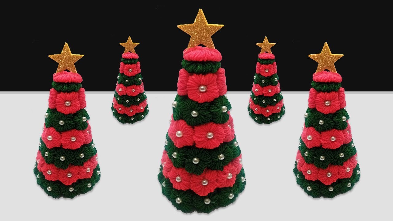 ❤️️ Superb Christmas Tree Making Idea with Wool ???? Easy Way to Make It ⭐ DIY Amazing Christmas Decor