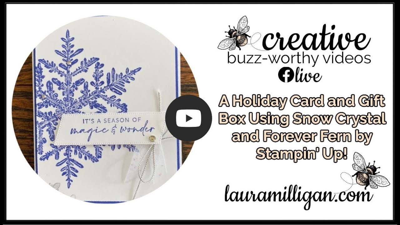 Video Tutorial with Laura Milligan Create this Holiday Card and Gift Box using Stampin' Up! Products