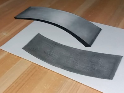 3d Trick drawing - How to draw Fluting Letter "I" _ 3d illusion drawing on paper