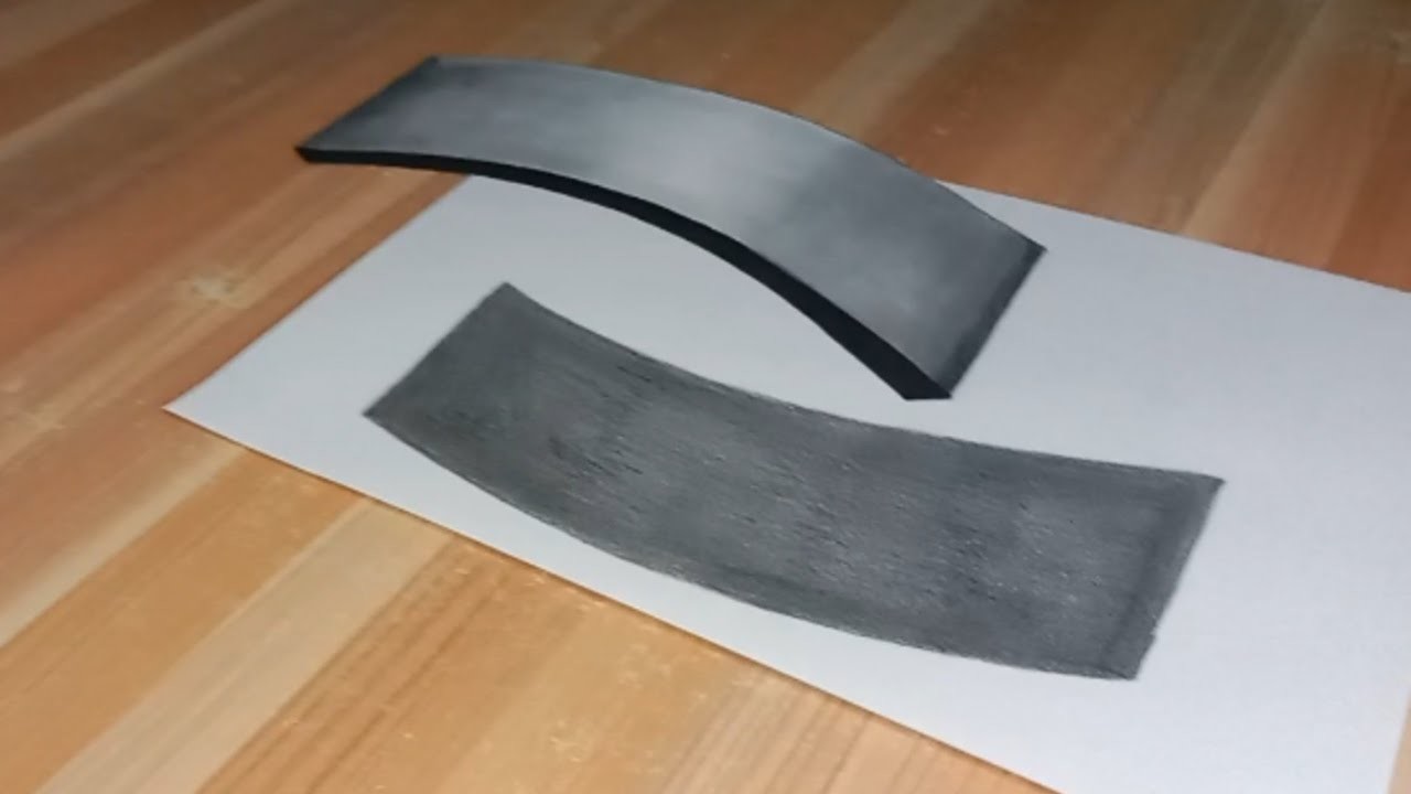 3d Trick drawing - How to draw Fluting Letter "I" _ 3d illusion drawing on paper