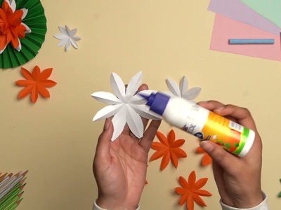 3D Tricolour Lotus for Republic Day | DIY | J&C Craft Corner | Craft Ideas