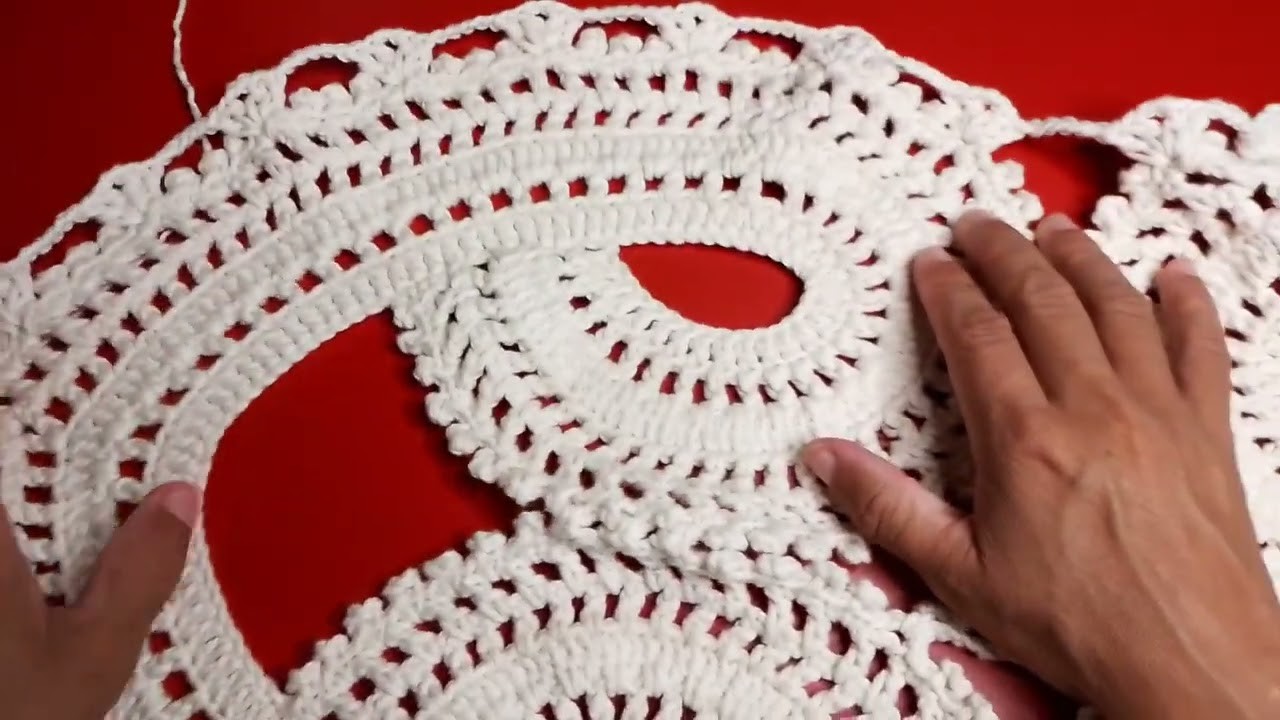 Centro de Mesa Coração ♥ crochet tutorial, how to crochet