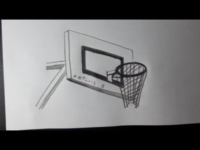 Cómo dibujar  un tablero de básquet | How to draw a basketball backboard