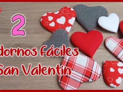 CORAZONES PARA SAN VALENTÍN 2023 - Económicas ideas para decorar - Crafts for Valentine's Day 2023
