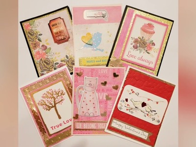 Craft with Me - Easy Valentine Cards from Scraps (Part 1 of 2)