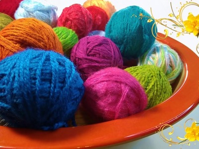 ????????Crochet pattern???? Knitting from the REMNANTS of YARN. Crochet for beginners