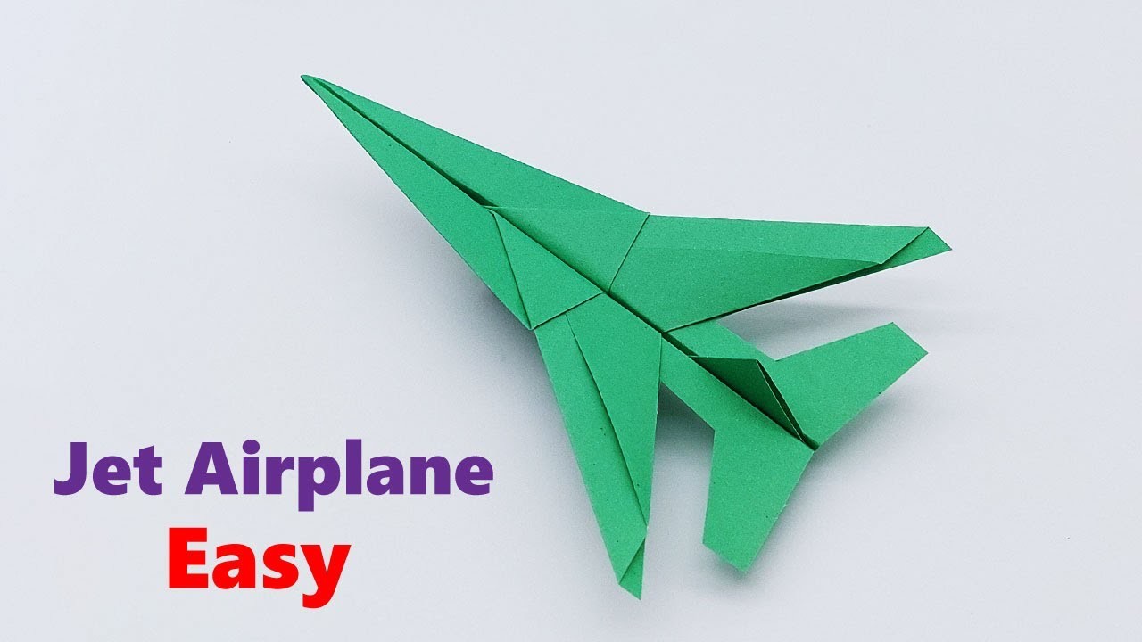 Fighter Jet Paper Airplane Easy - How To Make a Jet Paper Airplane
