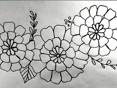 Hand Embroidery Designs Drawing Tips, How to Draw Flower Embroidery Designs ?