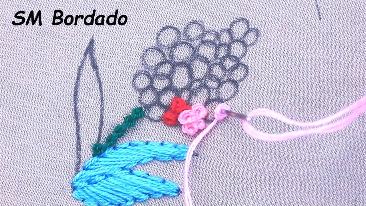 Hand Embroidery Modern Flower Embroidery Patterns With Easy Flower Embroidery Tutorial