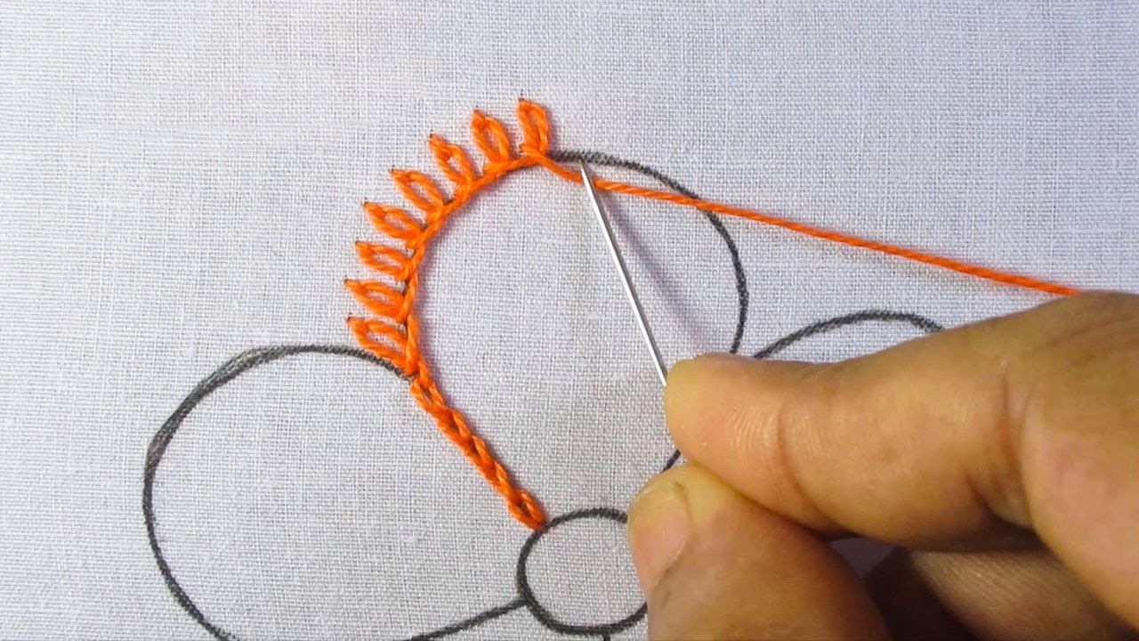 Hand embroidery new flower design decorative hand embroidery super easy flower embroidery tutorial
