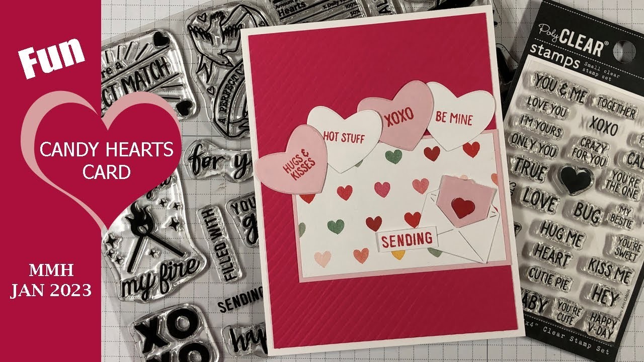 Hero Arts My Monthly Hero Kit MMH January 2023 Valentine's Day Card