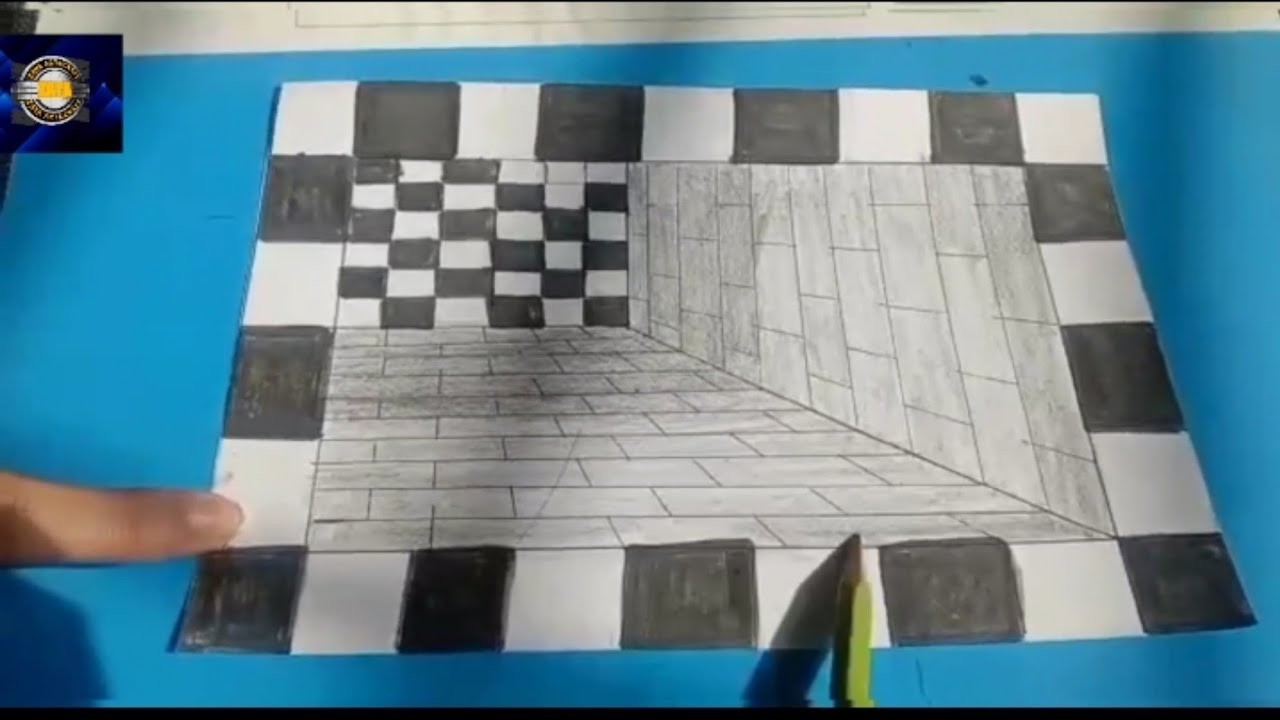 How to draw 3D Hole illusion. 3D Trick Art on paper@zayascrafts6034