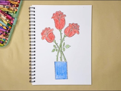 How to Draw a Bouquet of Flowers | ROSES | Easy Drawing