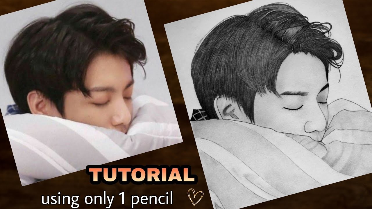 How to draw BTS Jungkook step by step #4 - Drawing Tutorial |  YouCanDraw