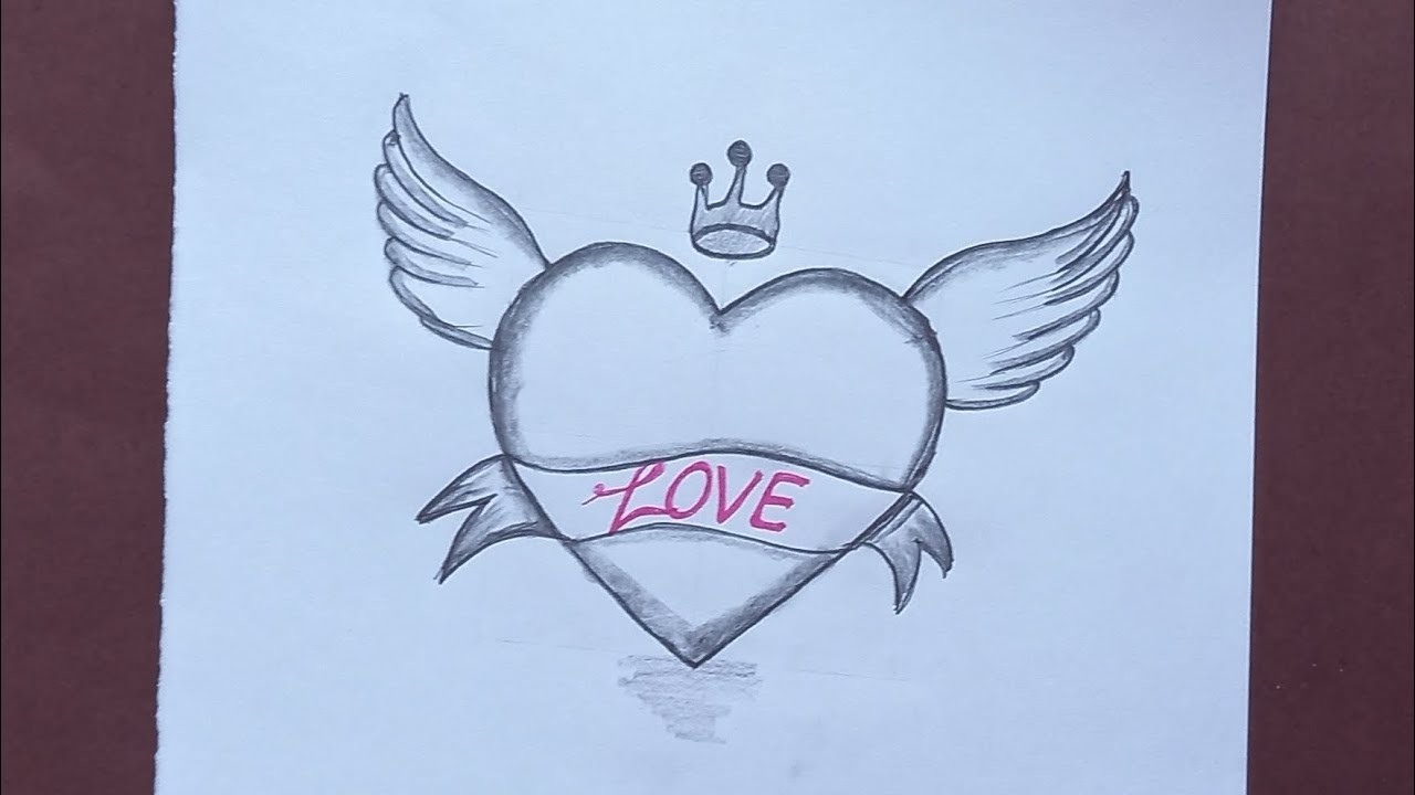 How to draw heart❤ |easy love heart drawing |heart drawing for valentines day @Drawingclub605