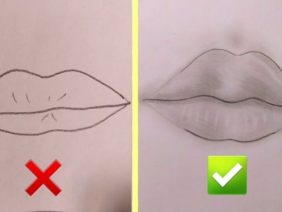 How to draw realistic Lip (Mouth) | Easy step by step for beginners | Paint With Me
