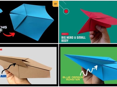 How to Fold 4 Original Paper Airplanes ''Real Amazing Flight'' [Tutorial] | Paper Planes