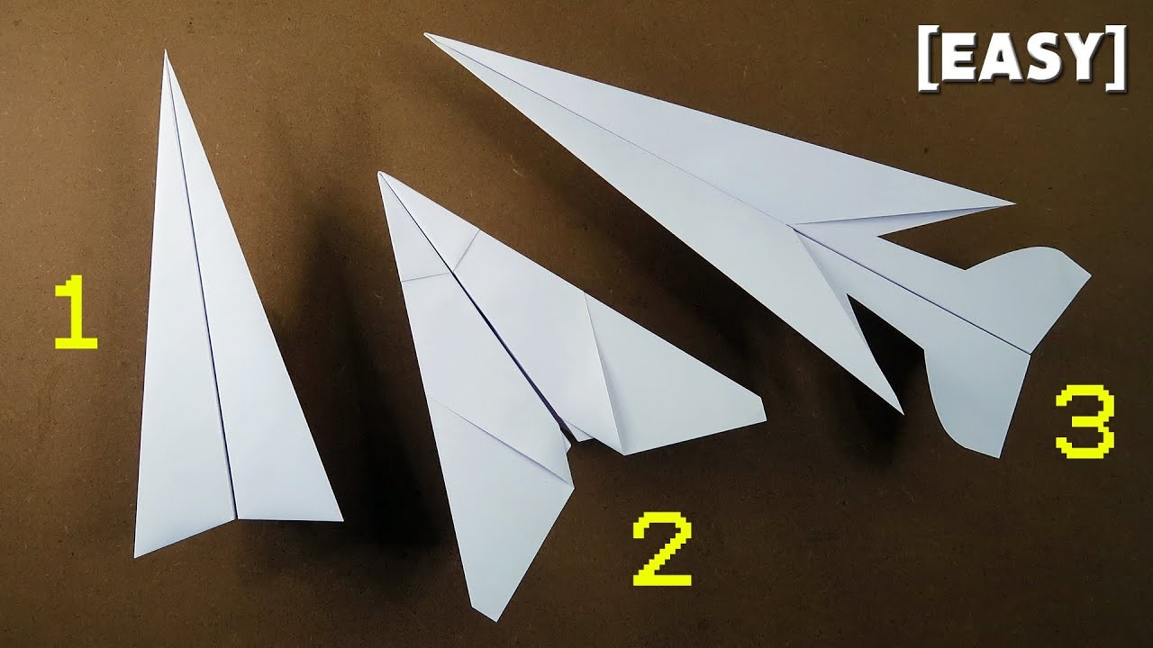 How To Make 3 EASY Paper Airplanes that FLY FAR || BEST Paper Planes in the WORLD