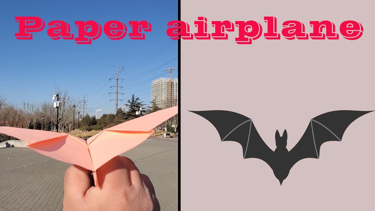 How to make a paper airplane that flies like a bat with flapping wings