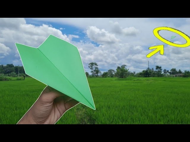 How to make a paper airplane to fly forever - paper airplane fly forever || Cokay Craft