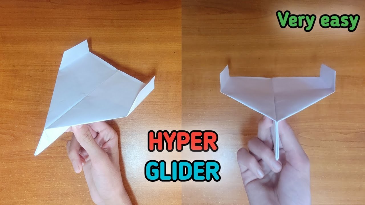 How To Make A Paper Airplane | Hyper Glider By John Collins | Best Paper Airplane