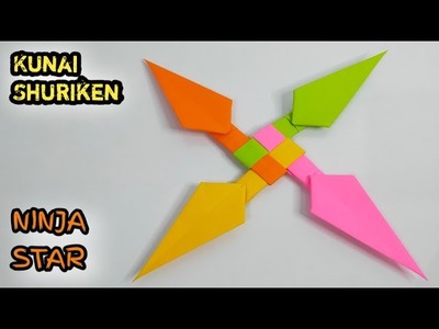 How To Make a Paper KUNAI SHURIKEN (Ninja Star)