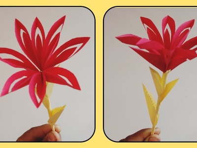 How to make Flowers with paper|| how to make flowers from paper|| paper Flower