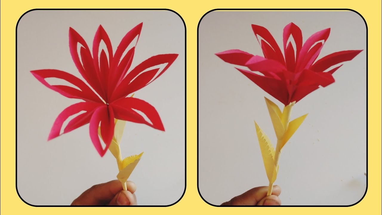 How to make Flowers with paper|| how to make flowers from paper|| paper Flower
