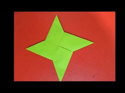How to make Ninja Star Paper (Shuriken)-Origami