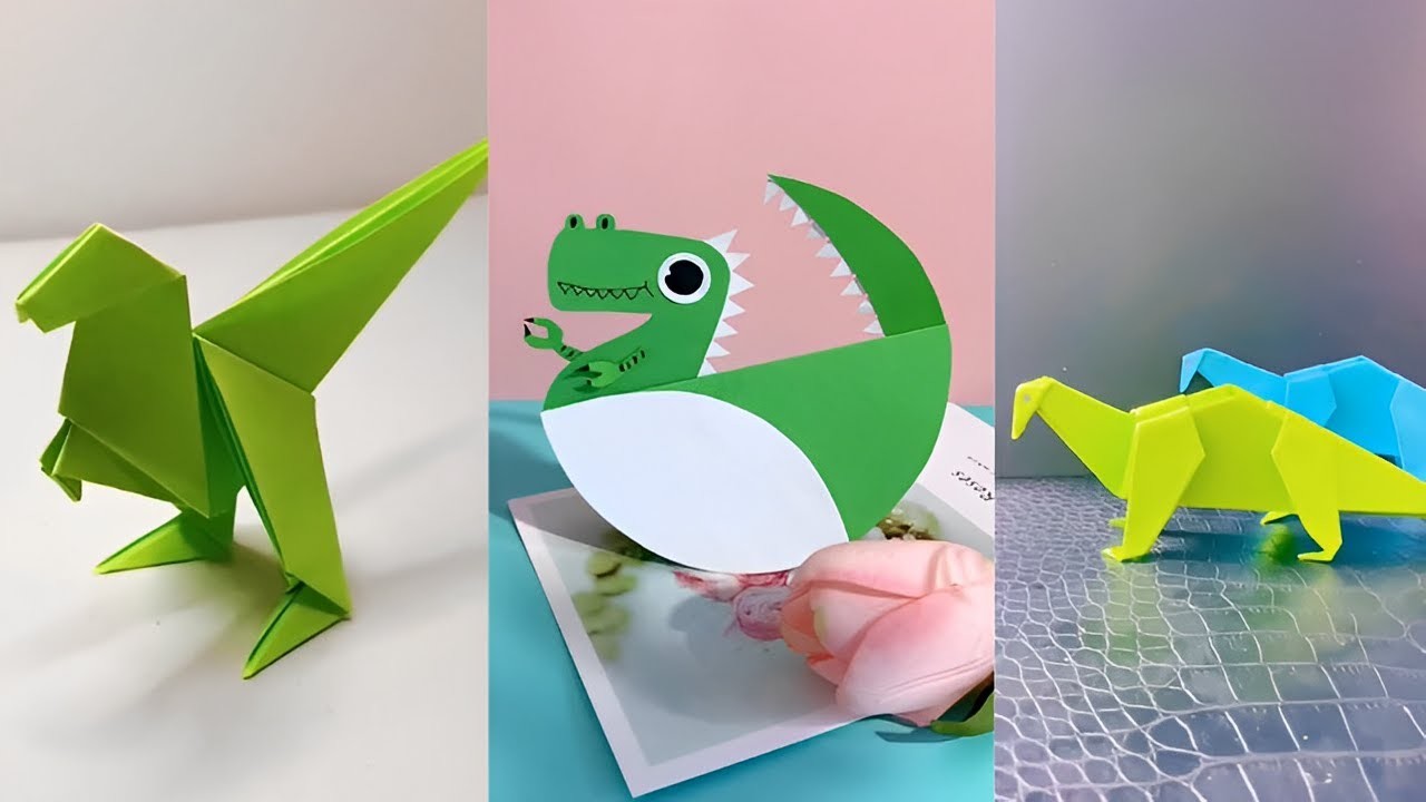 How To Make Origami Dinosaurs 