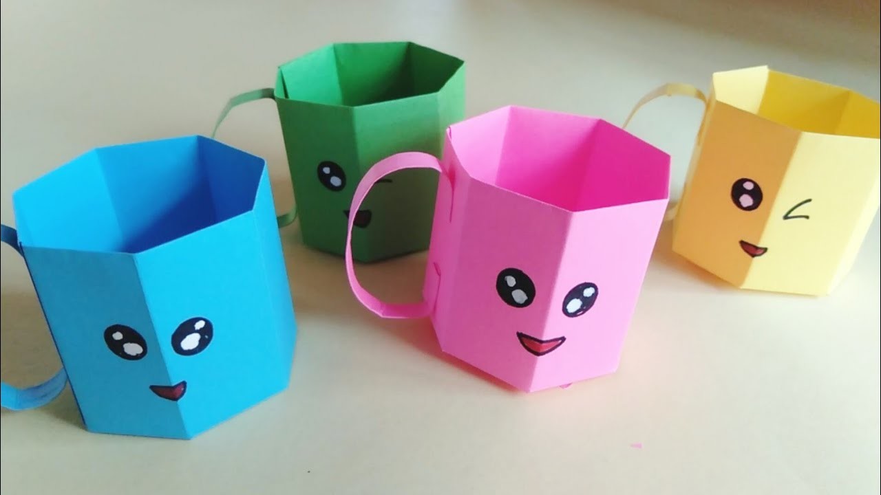 How to Make Origami Mini Paper Cups - Paper Folding Cup