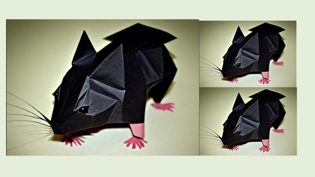 How To Make Origami Rat Step By Step Paper Mouse