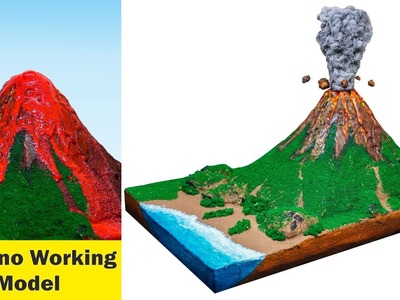 How to make volcano working model for science exhibition