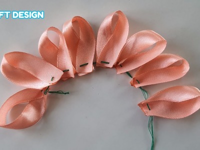 Lovelly!!!???????? Ribbon Flower making | Easy Sewing Hack | Hand Embroidery Flower