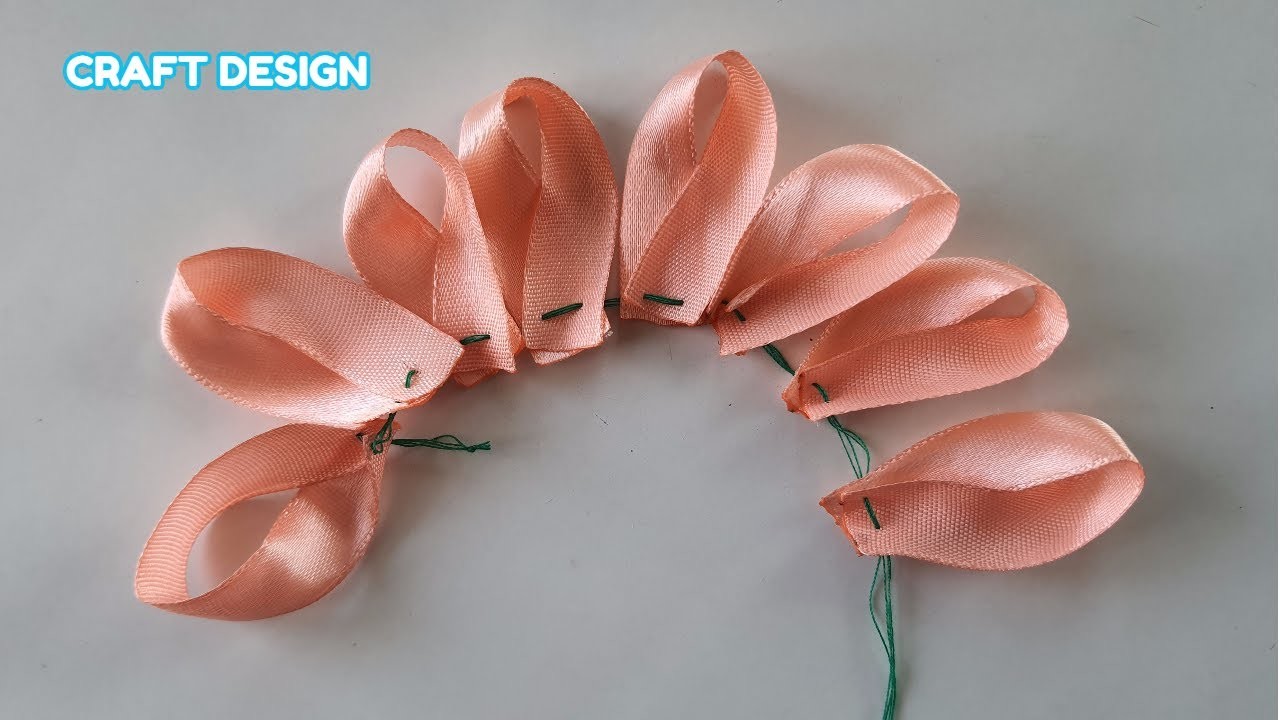 Lovelly!!!???????? Ribbon Flower making | Easy Sewing Hack | Hand Embroidery Flower