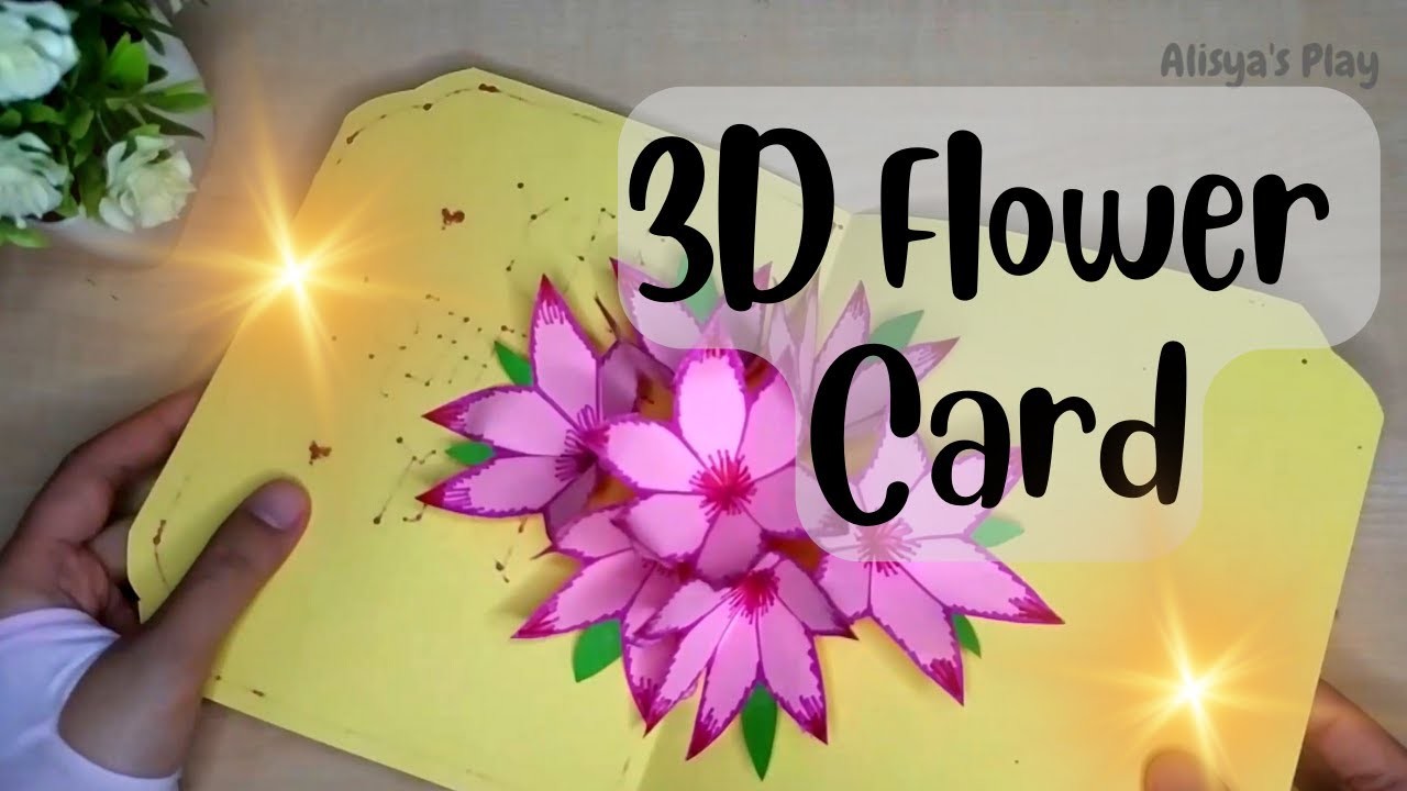 Make 3D Flower Card for Gift | DIY Kids Toys | Easy Paper Craft | How to Make |