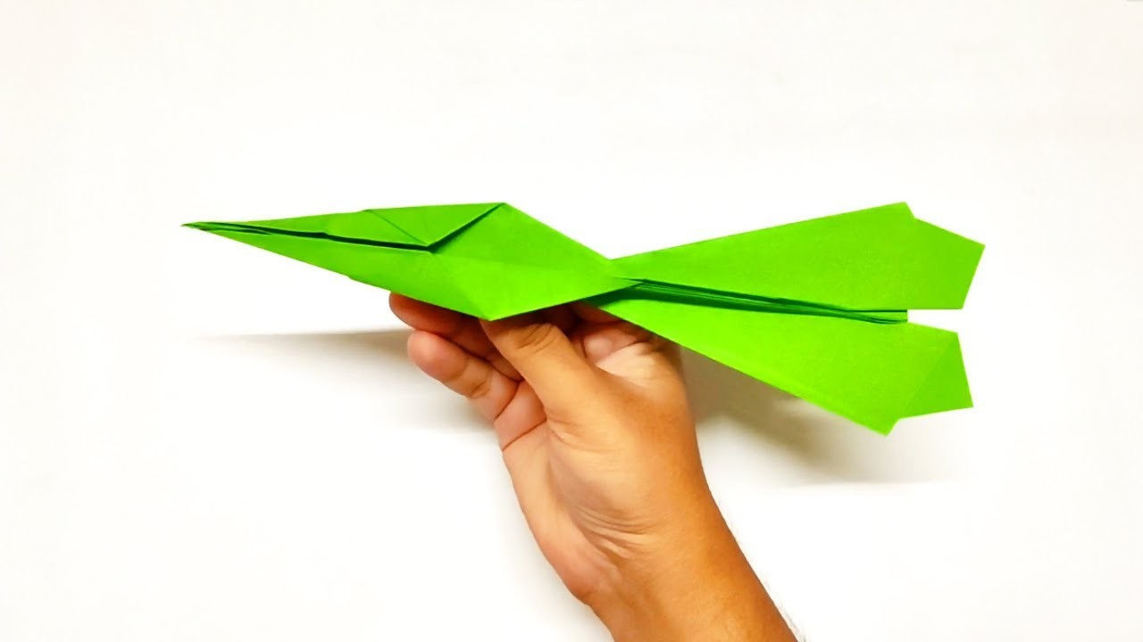 Paper rocket plane | how to make flying jet plane with paper | Best origami paper Plane
