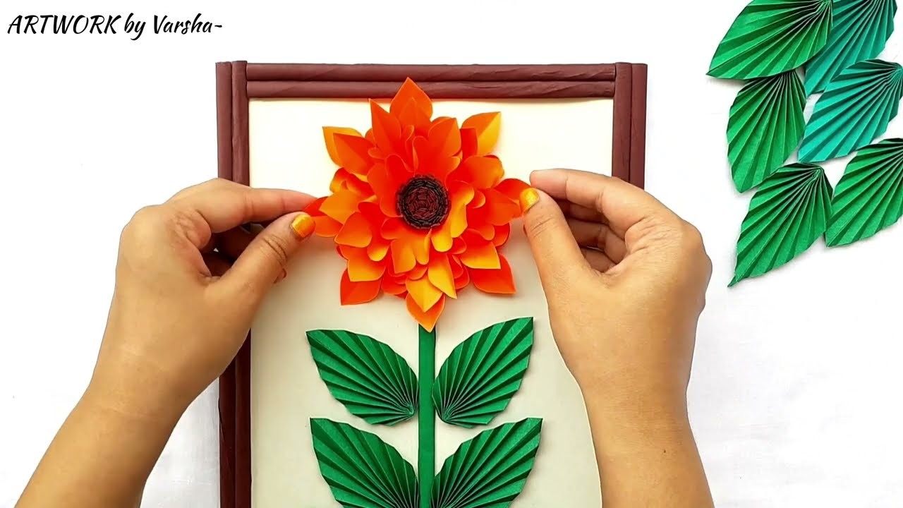 Paper Wall Craft || Wall Photo Frame || Paper Craft || ARTWORK by Varsha~