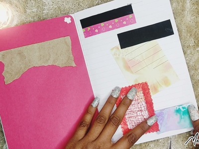 Pink journal making ???? Satisfying ASMR #moonblossom  #journal #scrapbooking #asmr #viral #trending ????