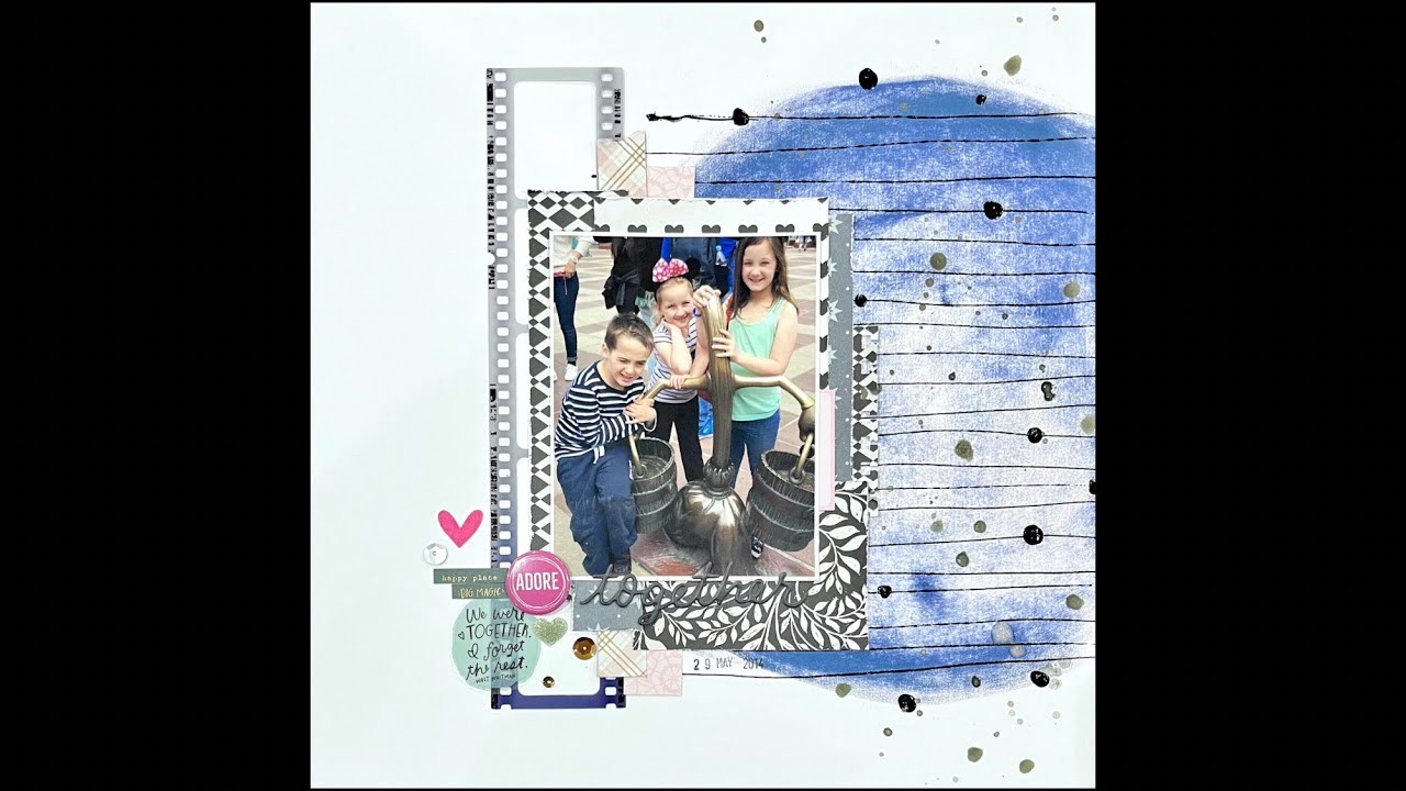 Scrapbook Process Video #169 - Vicki Boutin paper as my inspiration + Maggie Holmes Market Square