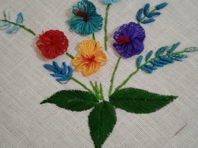 ????????simply and normal flowers embroidery designs|daily hand embroidery#handcrafts#designing